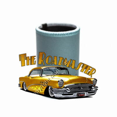 1956 Roadmaster - Yellow With Flames - Stubby Coolers with Base Thumbnail