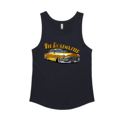 1956 Roadmaster - Yellow With Flames - Women's Sunday Singlet Thumbnail