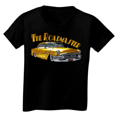 1956 Roadmaster - Yellow With Flames - Toddler Unisex T Shirt Thumbnail