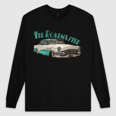 1956 Roadmaster - White & Aqua - Ultra Cotton Mens Longsleeve Tee Thumbnail