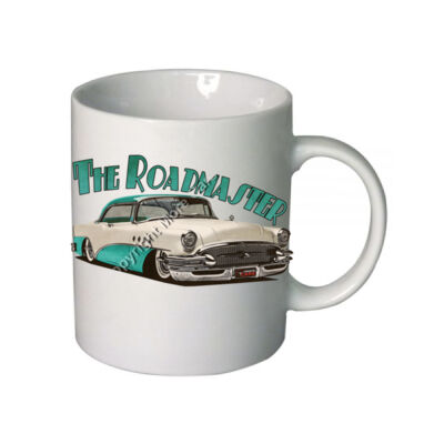 1956 Roadmaster - White & Aqua - Boutique Ceramic Mug Thumbnail
