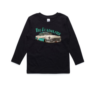 1956 Roadmaster - White & Aqua - AS Colour Kids Longsleeve Tee Thumbnail