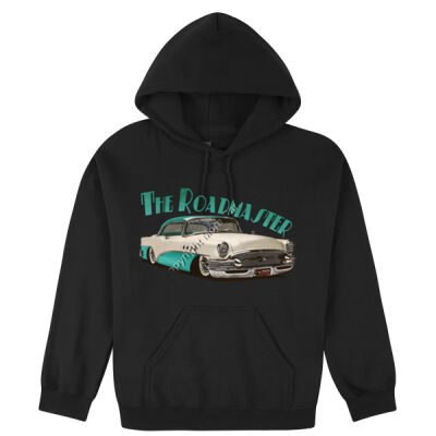 1956 Roadmaster - White & Aqua - Hooded Sweatshirt Thumbnail