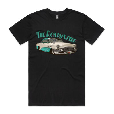 1956 Roadmaster - White & Aqua - Mens Staple Tee Thumbnail