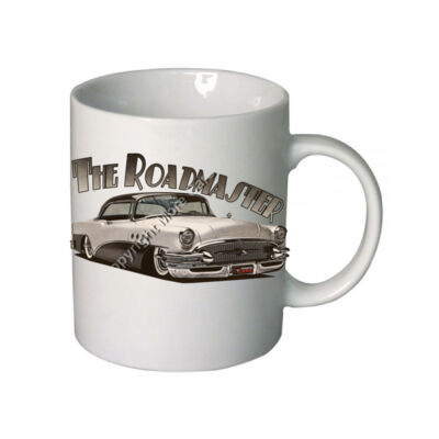 1956 Roadmaster - White & Black - Boutique Ceramic Mug Thumbnail