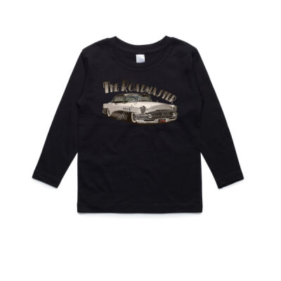 1956 Roadmaster - White & Black - AS Colour Kids Longsleeve Tee Thumbnail