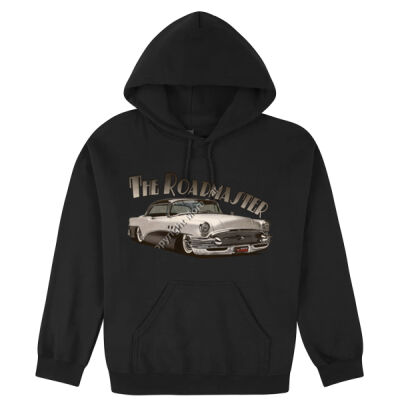 1956 Roadmaster - White & Black - Hooded Sweatshirt Thumbnail