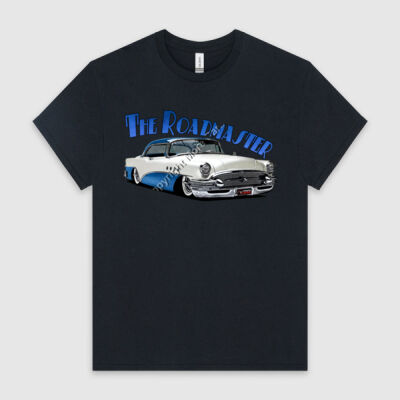 1956 Roadmaster - White & Blue - HeavyCotton™ Tee Thumbnail