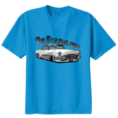 1956 Roadmaster - White & Charcoal - Unisex Modern Fit Tee Thumbnail