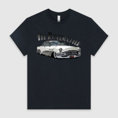 1956 Roadmaster - White & Charcoal - HeavyCotton™ Tee Thumbnail
