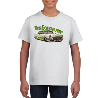 1956 Roadmaster - White & Green - Gildan Youth Unisex T Shirt Thumbnail