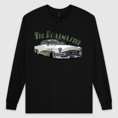 1956 Roadmaster - White & Khaki - Ultra Cotton Mens Longsleeve Tee Thumbnail