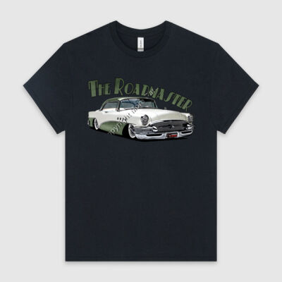 1956 Roadmaster - White & Khaki - HeavyCotton™ Tee Thumbnail