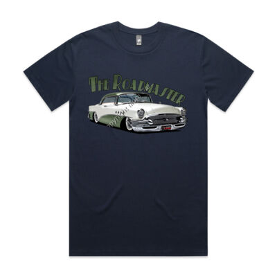 1956 Roadmaster - White & Khaki - Mens Staple Tee Thumbnail