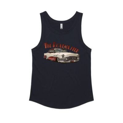 1956 Roadmaster - White & Maroon - Women's Sunday Singlet Thumbnail