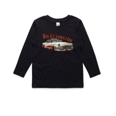 1956 Roadmaster - White & Maroon - AS Colour Kids Longsleeve Tee Thumbnail