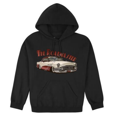 1956 Roadmaster - White & Maroon - Hooded Sweatshirt Thumbnail