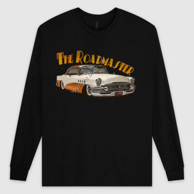 1956 Roadmaster - White & Orange - Ultra Cotton Mens Longsleeve Tee Thumbnail