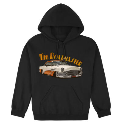 1956 Roadmaster - White & Orange - Hooded Sweatshirt Thumbnail
