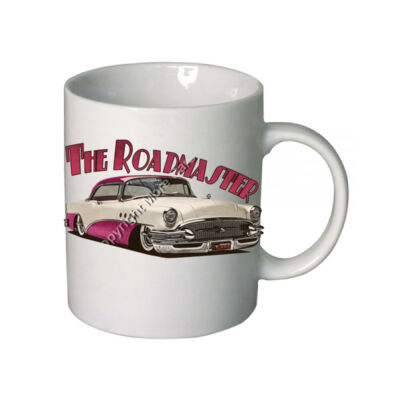 1956 Roadmaster - White & Pink - Boutique Ceramic Mug Thumbnail