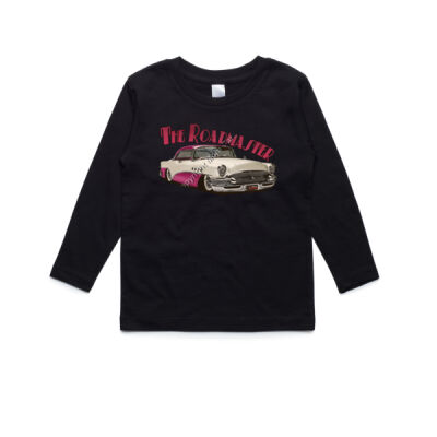 1956 Roadmaster - White & Pink - AS Colour Kids Longsleeve Tee Thumbnail