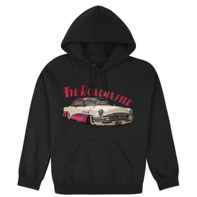 1956 Roadmaster - White & Pink - Hooded Sweatshirt Thumbnail