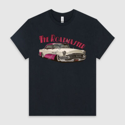 1956 Roadmaster - White & Pink - HeavyCotton™ Tee Thumbnail