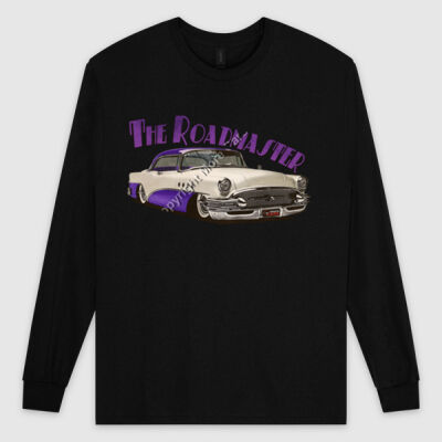 1956 Roadmaster - White & Purple - Ultra Cotton Mens Longsleeve Tee Thumbnail