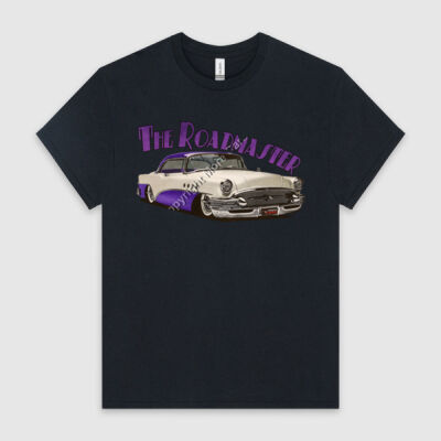 1956 Roadmaster - White & Purple - HeavyCotton™ Tee Thumbnail