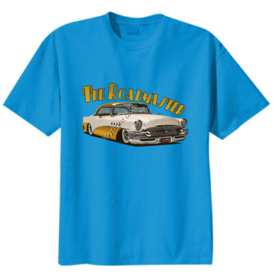 1956 Roadmaster - White & Yellow - Unisex Modern Fit Tee Thumbnail