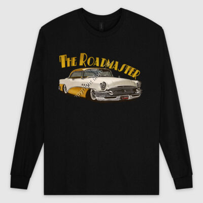 1956 Roadmaster - White & Yellow - Ultra Cotton Mens Longsleeve Tee Thumbnail