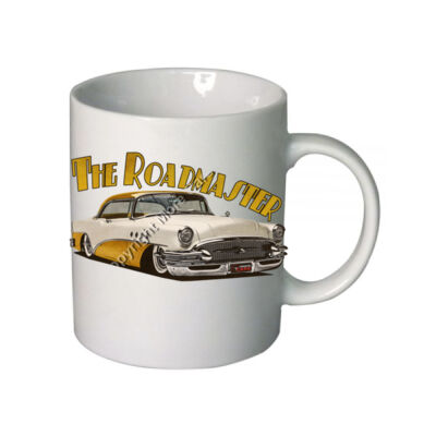 1956 Roadmaster - White & Yellow - Boutique Ceramic Mug Thumbnail