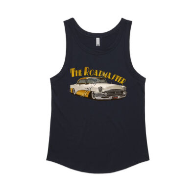 1956 Roadmaster - White & Yellow - Women's Sunday Singlet Thumbnail