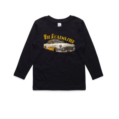 1956 Roadmaster - White & Yellow - AS Colour Kids Longsleeve Tee Thumbnail