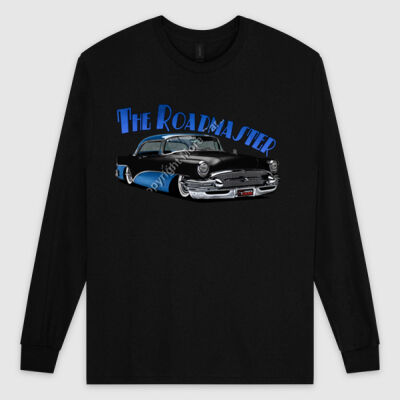 1956 Roadmaster - Black & Blue - Ultra Cotton Mens Longsleeve Tee Thumbnail