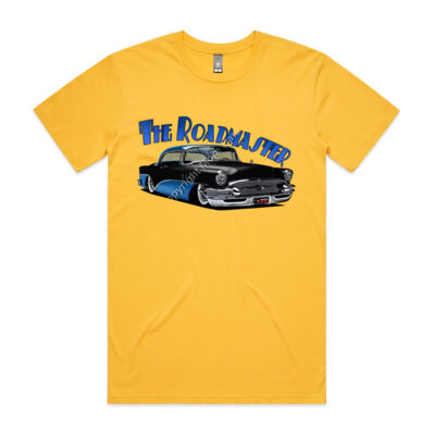 1956 Roadmaster - Black & Blue - Mens Staple Tee Thumbnail