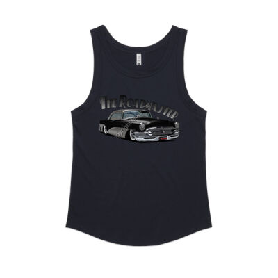 1956 Roadmaster - Black & Aqua - Women's Sunday Singlet Thumbnail