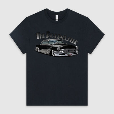 1956 Roadmaster - Black & Aqua - HeavyCotton™ Tee Thumbnail