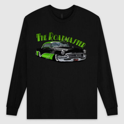 1956 Roadmaster - Black & Green - Ultra Cotton Mens Longsleeve Tee Thumbnail