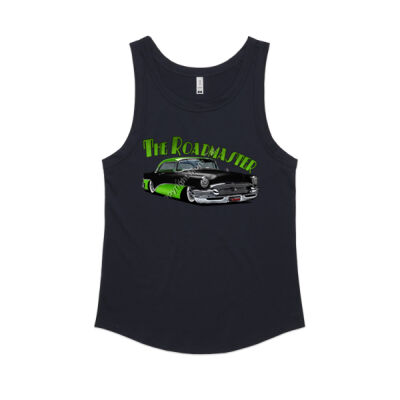 1956 Roadmaster - Black & Green - Women's Sunday Singlet Thumbnail