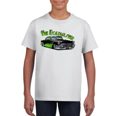 1956 Roadmaster - Black & Green - Gildan Youth Unisex T Shirt Thumbnail