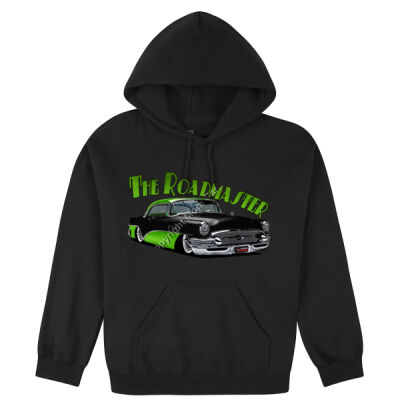 1956 Roadmaster - Black & Green - Hooded Sweatshirt Thumbnail