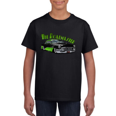 1956 Roadmaster - Black & Green - Youth Crew Neck Tee (Same Day) Thumbnail