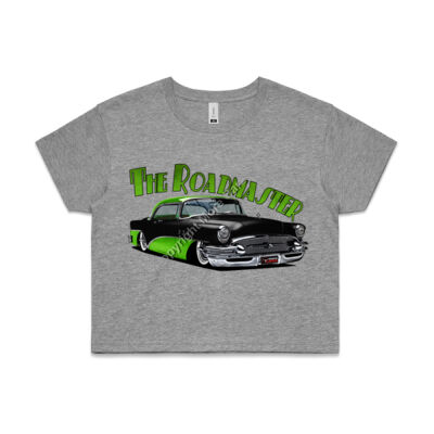 1956 Roadmaster - Black & Green - AS Colour CROP TEE - 4062 Thumbnail
