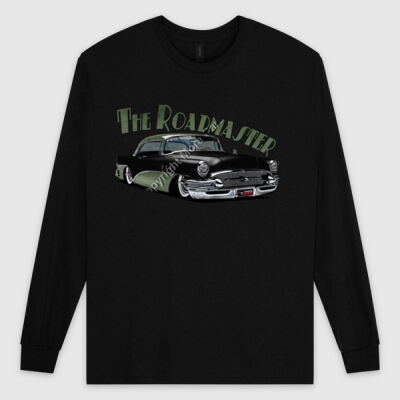 1956 Roadmaster - Black & Khaki - Ultra Cotton Mens Longsleeve Tee Thumbnail