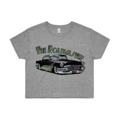 1956 Roadmaster - Black & Khaki - AS Colour CROP TEE - 4062 Thumbnail