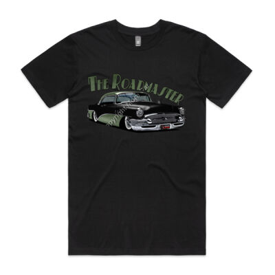 1956 Roadmaster - Black & Khaki - Mens Staple Tee Thumbnail