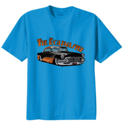 1956 Roadmaster - Black & Orange - Unisex Modern Fit Tee Thumbnail