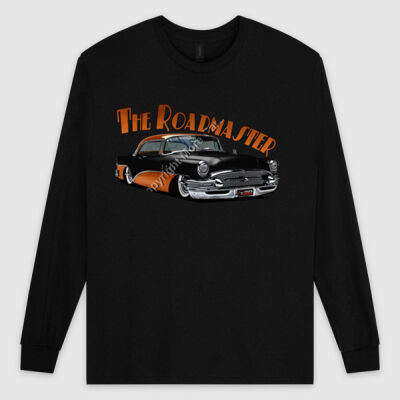 1956 Roadmaster - Black & Orange - Ultra Cotton Mens Longsleeve Tee Thumbnail