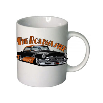 1956 Roadmaster - Black & Orange - Boutique Ceramic Mug Thumbnail